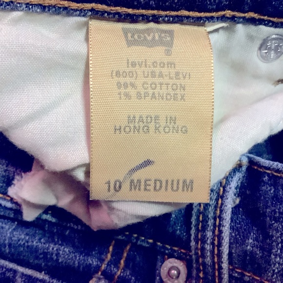 LEVIS 505 STRAIGHT JEANS. SIZE 10 MEDIUM. - Picture 4 of 5